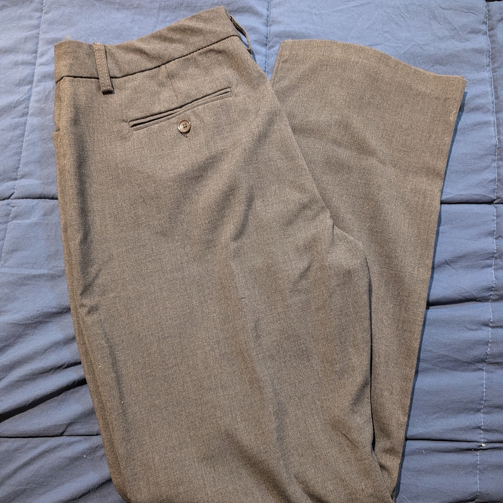 Gloria Vanderbilt Womens Gray Straight 42" Trousers Slacks Ladies - Size 10
